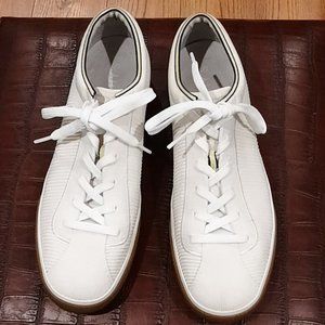 Rothys Mens  Bone Lace Up Sneakers Size 11 Casual Comfort Tennis Shoes EUC